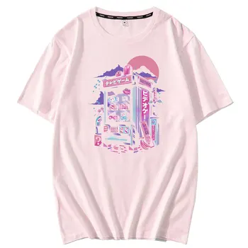 Vaporwave Muži T-shirts Retro Gaming Stroj Špeciálne Voľné Tričko pre Mužov Letné Krátke Sleeve T Shirt pre Tee Topy Harajuku 3