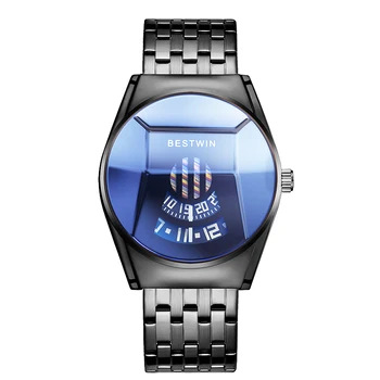 WIN Pánske Hodinky Top Luxusné Značky Šport Mužov Lokomotíva Náramkové hodinky Vodotesné Quartz Hodiny Relogio Masculino 2021 nové hodinky