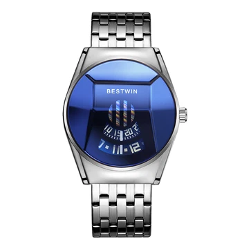WIN Pánske Hodinky Top Luxusné Značky Šport Mužov Lokomotíva Náramkové hodinky Vodotesné Quartz Hodiny Relogio Masculino 2021 nové hodinky 4