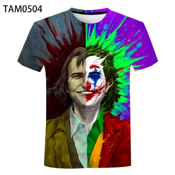 Európsky štýl Módy 3D digitálna tlač T-Shirt Joker Lete Bežné Mužov O-krku Polyester Krátky Rukáv Cool t-shirt 4