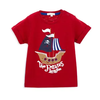 Deti Tričká Krátky Rukáv, Bavlna Pirát 3D Letné detské Oblečenie Batoľatá Topy Chlapci Oblečenie Cartoon Mikiny 3