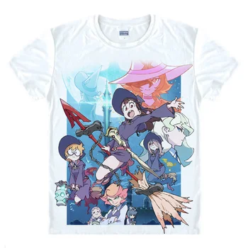 Coolprint Anime Tričko Malé Čarodejnice Academia T-Shirts Krátke Ritoru Witchi Akademia Atsuko Kagari Akko Cosplay Motivs Košele 2
