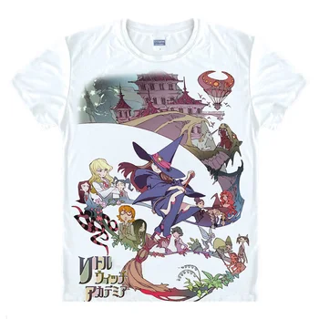 Coolprint Anime Tričko Malé Čarodejnice Academia T-Shirts Krátke Ritoru Witchi Akademia Atsuko Kagari Akko Cosplay Motivs Košele 5