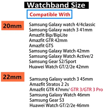 20 mm 22 mm Kožený pás Pre Samsung Galaxy sledovať Aktívne 2/3/46 mm/42mm/S3/Huawei GT-2-Pro Náramok Galaxy Sledovať 4 classic popruh