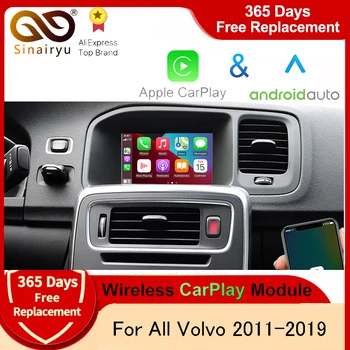 2022 5G Upgrade Verzia Pre 2011-2019 Model Volvo Bezdrôtový CarPlay Android Auto Box V40 V60 XC60 S60 V70 S80 XC70 OEM Mikrofón 2