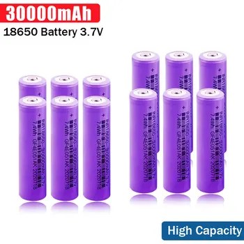 18650 Batéria s Vysokou Kapacitou Nový, Originálny 18650 3,7 v 30000mAh Lítiové Dobíjacie Batérie Pre Sony Hračky Nástroje Baterka