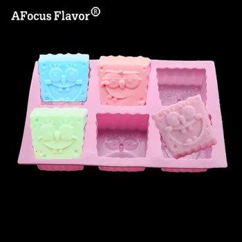 6 Otvorov Tortu formy na Mydlo Silikónové model Fondant Cukrár, Cukrovinky, Čokoláda, Formy na Pečenie Kuchyňa Dekorácie Nástroje