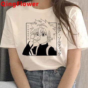 Japonské Anime Hunter X Hunter T Shirt Mužov Hisoka Legrační Karikatúra T-shirt Lete Casuao Tričko Kawaii Killua Grafické Tees Muž