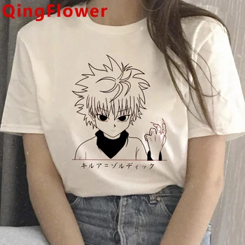 Japonské Anime Hunter X Hunter T Shirt Mužov Hisoka Legrační Karikatúra T-shirt Lete Casuao Tričko Kawaii Killua Grafické Tees Muž 4