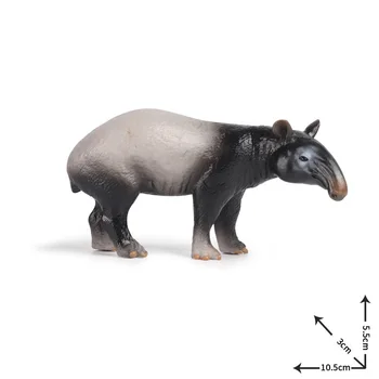Nové Simulácie Malajský Tapir Wild Animal Model Pohyblivé Bábika Kolekcie detského Vzdelávania PVC Zvieratá, Akčné Figúrky, Hračky Darček 2