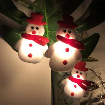 1.6 M-10 Snehuliak, Vianočný Stromček LED Girlandy String Svetlo Vianočné Dekorácie Pre Domov vianočné ozdoby 2022 Nový Rok Darčeky 2