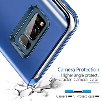 Smart Mirror Prípade Huawei P20 Lite NE-TL00 ANE-LX1 ANE-LX2 Kože Flip Cover pre P20Lite Prípade Magnetické Telefón Prípade 0
