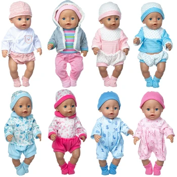 43 cm Baby Doll Oblečenie Kabát Šaty Sada pre 17 palcové Baby Doll Oblečenie, Hračky, Bábiky Nosí Príslušenstvo