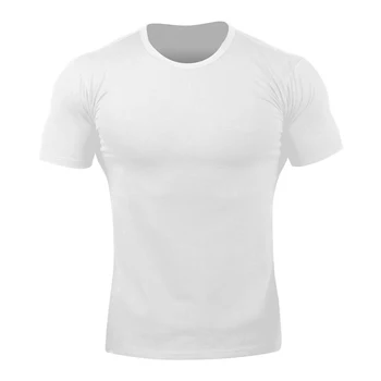 Letné nové jednofarebné pánske T-shirt vonkajšie streetwear bežné krátke puzdre tričko bavlna módne náradie bežné T-shirt
