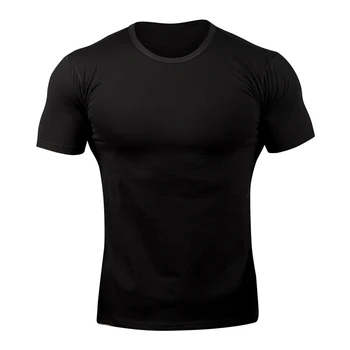 Letné nové jednofarebné pánske T-shirt vonkajšie streetwear bežné krátke puzdre tričko bavlna módne náradie bežné T-shirt 2