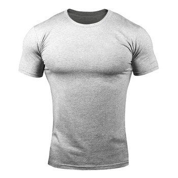 Letné nové jednofarebné pánske T-shirt vonkajšie streetwear bežné krátke puzdre tričko bavlna módne náradie bežné T-shirt 5