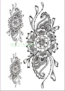Nepremokavé Dočasné Tetovanie Nálepky kvitnúce kvety totem tatto nálepky flash tetovanie falošné tetovanie pre dievčatá, ženy, muži