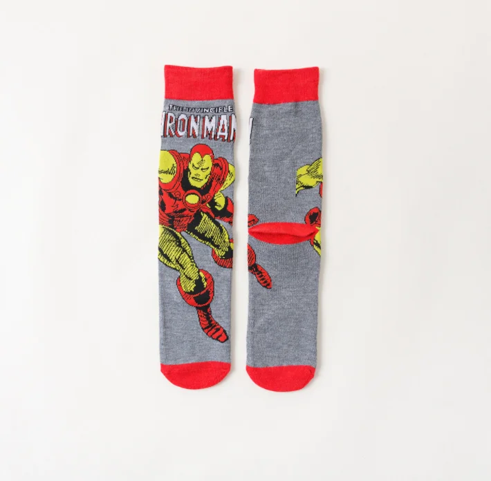 1 pár Anime superhrdina pančuchy ponožky pre mužov a ženy, komiksu kapitán Spojených Štátov pančuchy hip hop osobnosti s 5