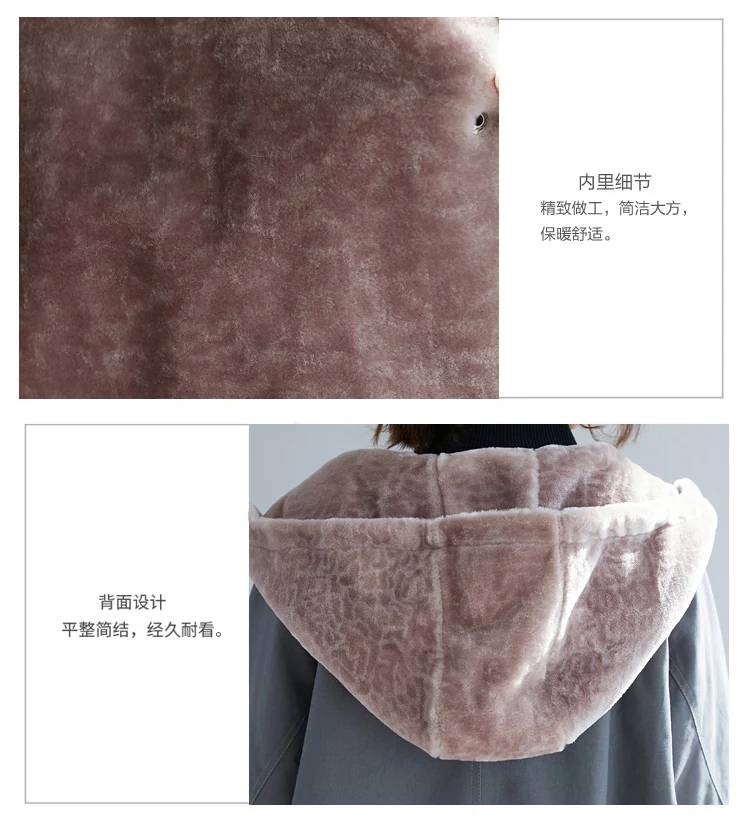 2022 Nové Módne Veľké Veľkosti Jeseň Zimné Kabáty Oblečenie pre Ženy Plus Velvet Bunda Voľné Kapucňou Dlho Parkas Zvrchníky N1160 5