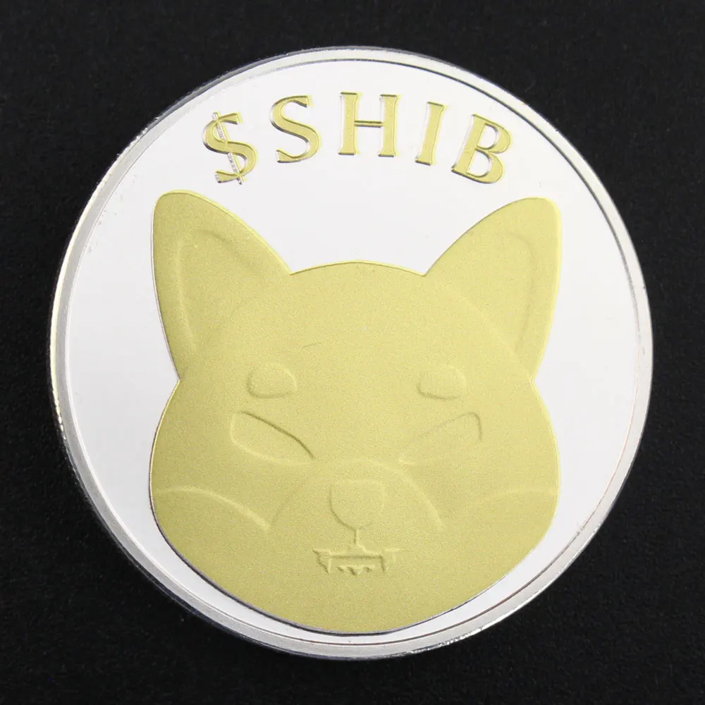 Dogecoin Vrah SHIBA Souvernir Strieborné Pozlátené Mince Fyzickej Cryptocurrency Mince Roztomilý Shiba Mince, Pamätné Mince 5