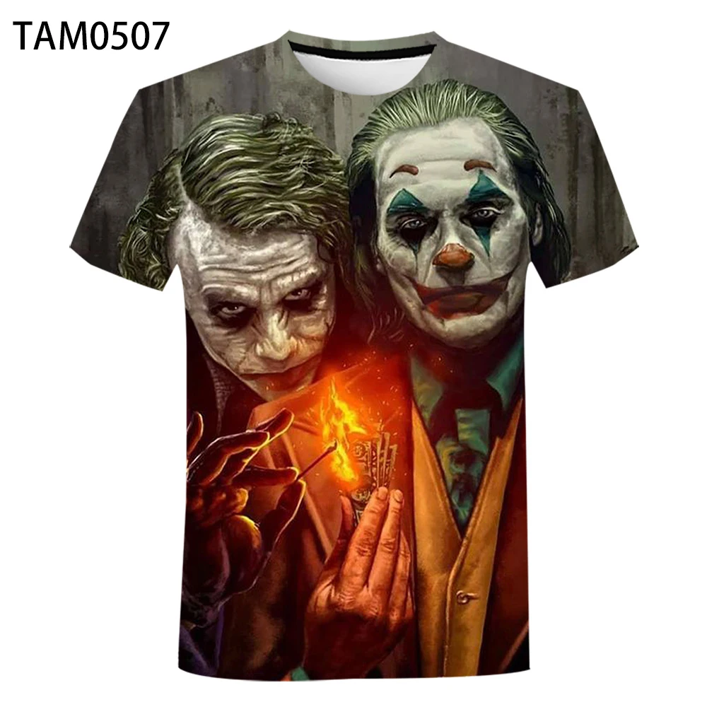 Európsky štýl Módy 3D digitálna tlač T-Shirt Joker Lete Bežné Mužov O-krku Polyester Krátky Rukáv Cool t-shirt 5