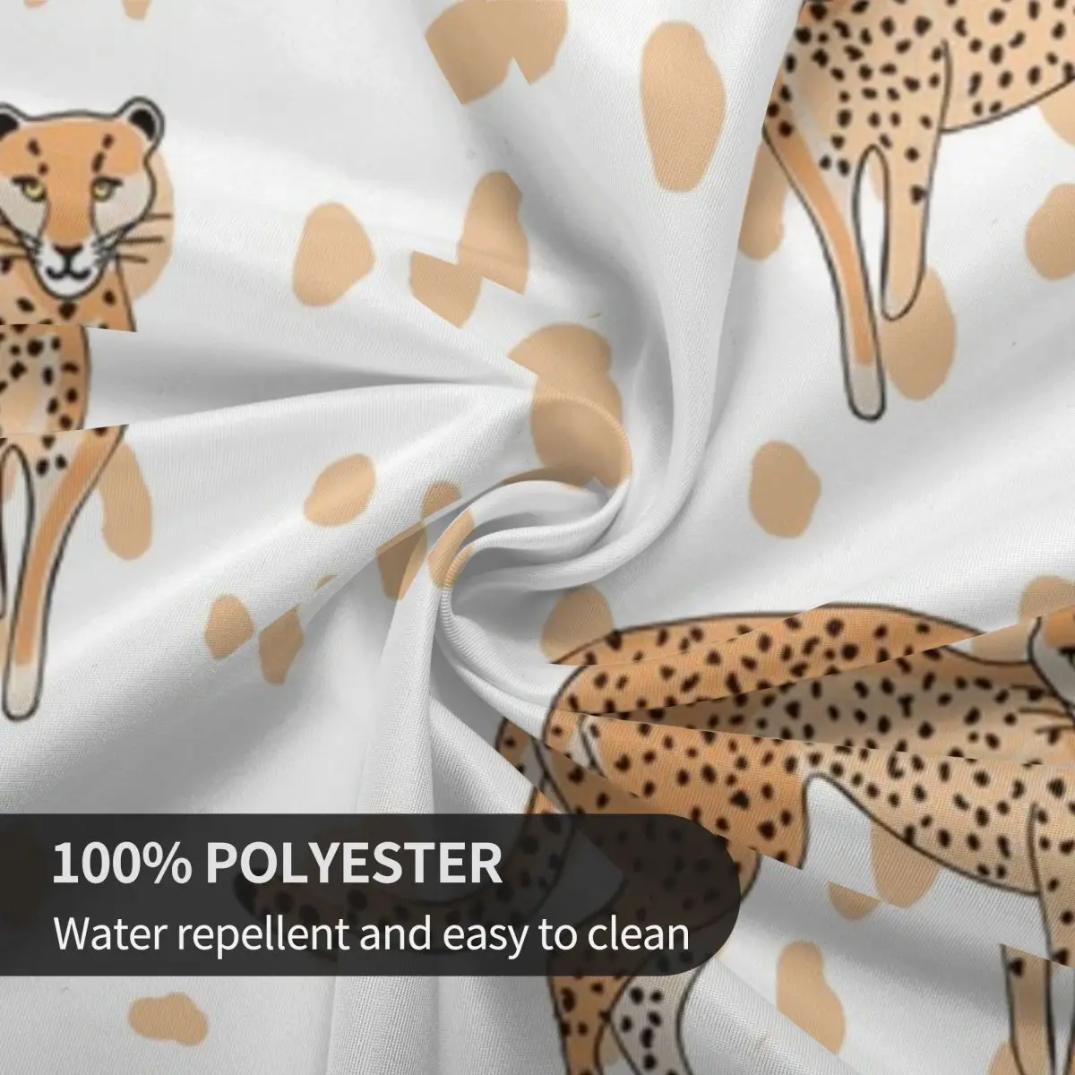 Gepard Vzorom Leopard Obrus Voľne Žijúcich Zvierat Na Jar Polyester Tabuľka Kryt Retro Lacné Chránič Tlač Obrus 5