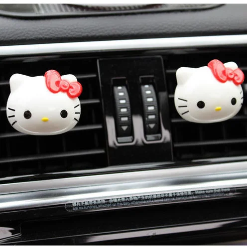 Hello Kitty Auto Osviežovač Vzduchu Zásuvky Dekorácie Parfum Aromaterapia Ozdoby Na Auto Príslušenstvo Cartoon Dekorácie Interiéru 5