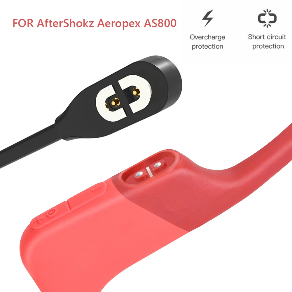 Magnetické USB Nabíjací Kábel pre AfterShokz Aeropex AS800 Kostné Vedenie Bezdrôtových Slúchadiel, Nabíjačky Rýchle Nabíjanie Kábel 60 cm 5