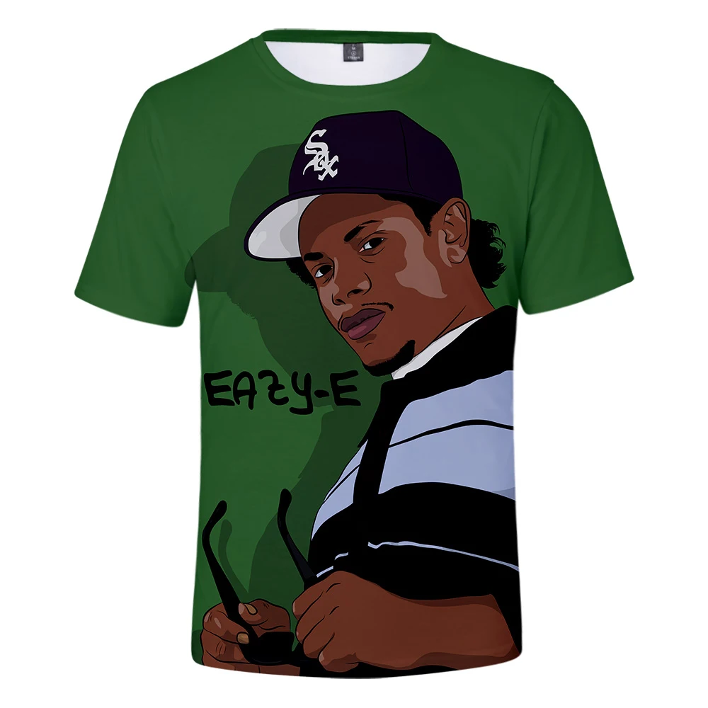 Móda Muži/ženy 3D Tlač Eazy E T-shirt Gangsta Rap Compton Krátky Rukáv T-shirt Letná Ulica Dizajn O Krk Oblečenie 5