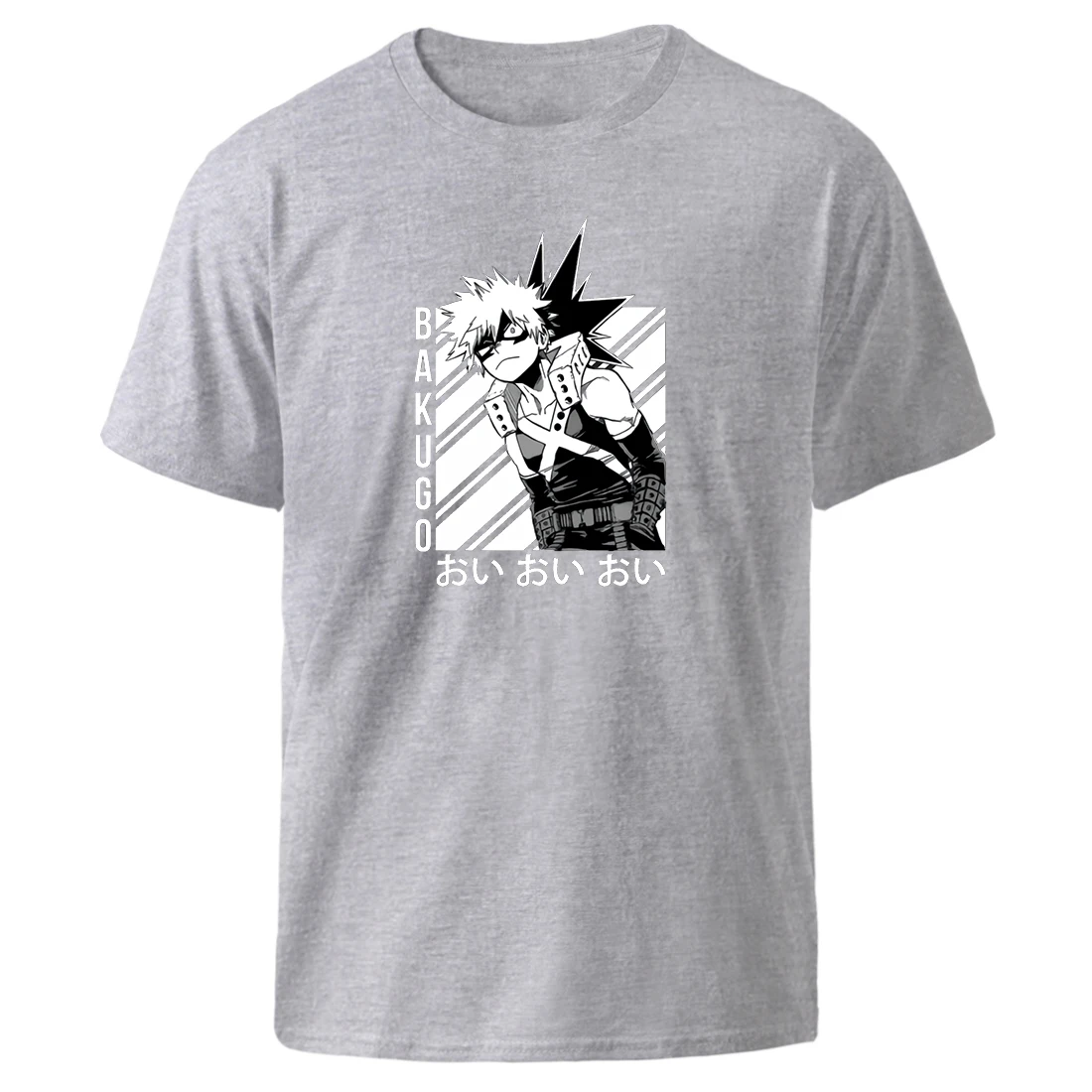 Môj Hrdina Akademickej obce Bakugo Tlač Letné tričká Krátky Rukáv Čierny Čaj Hip Hop Voľné Topy Homme Módne Anime Grafické T-shirt 2021 5