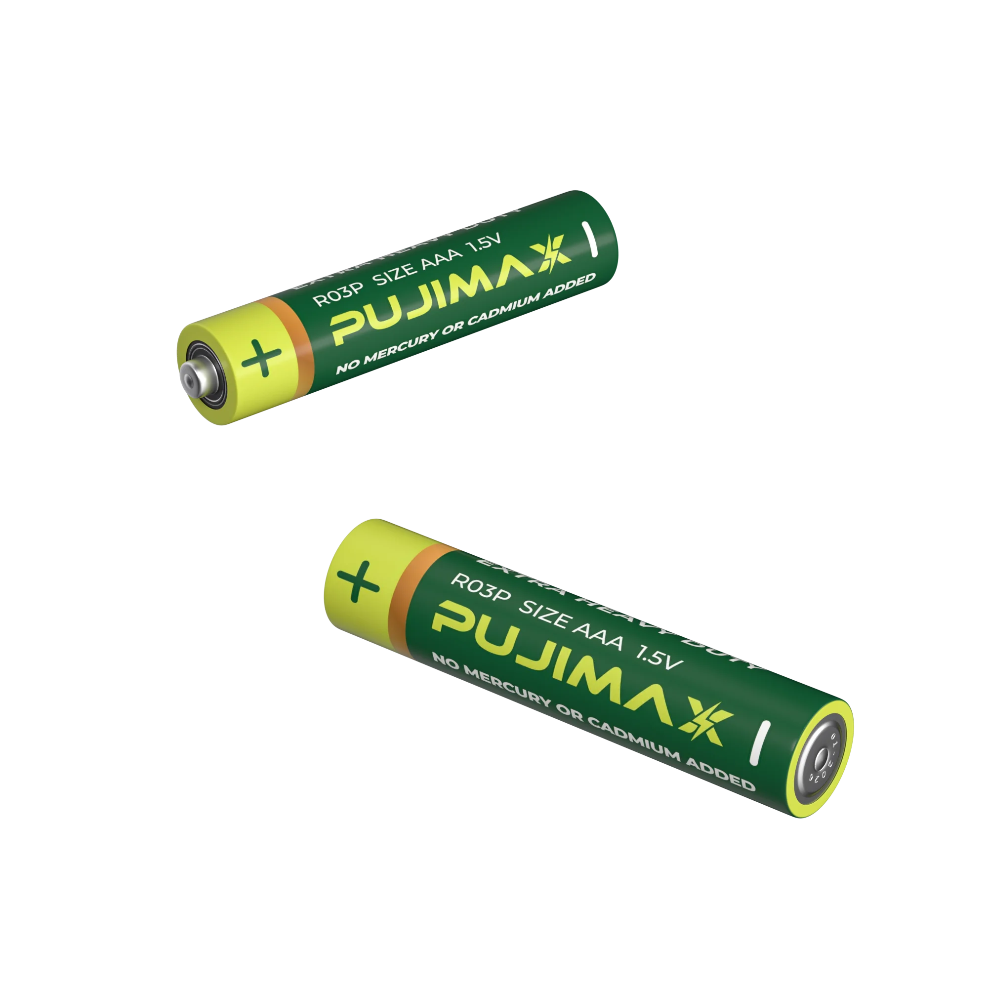 PUJIMAX 40Pcs Uhlíkové Batérie 1,5 V AAA R03P Suché Batérie Extra Ťažká Jedno Použitie Batérie Nový Upgrade Bezpečné a Trvalé 5