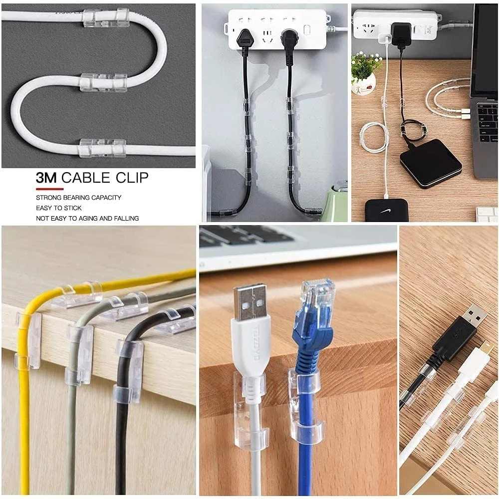 Univerzálny Kábel Organizátor Klipy USB Nabíjací Kábel Riadenia Kábel Winder Ploche Drôt, Kábel, Držiak, USB Nabíjanie údaj Winder 5
