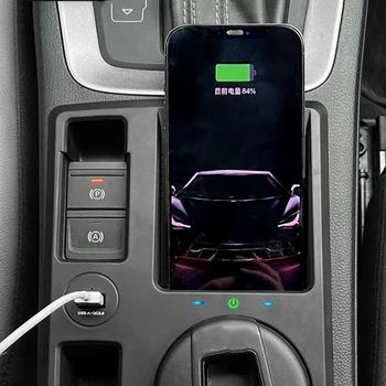 15W Auto QI bezdrôtové nabíjanie telefónu nabíjačku rýchle nabíjanie nabíjačky panel pad držiaka telefónu pre Audi Q3 2019 2020 2021 2022