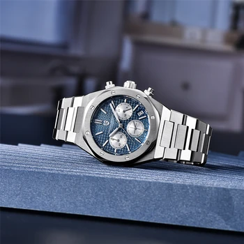 2021 Nové PAGANI Dizajn pánske Quartz Hodinky Top Značky Nehrdzavejúcej Ocele Sapphire Automatický Chronograf 20Bar Relógio Masculino 4