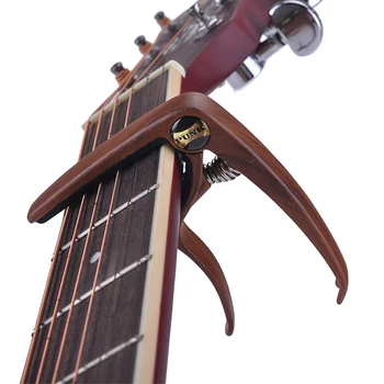 Rýchle Spustenie Zmeniť Capo Svorka Rosewood Farby s Pin Sťahovák pre Akustické Klasické Gitary 0