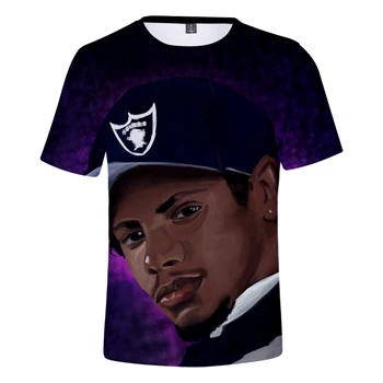 Móda Muži/ženy 3D Tlač Eazy E T-shirt Gangsta Rap Compton Krátky Rukáv T-shirt Letná Ulica Dizajn O Krk Oblečenie