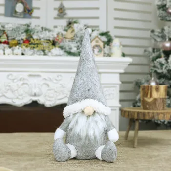 Anonymný Vianočné Dekorácie, Ručne vyrábané Santa Látkové Bábiky Narodeninám pre Domova 2022 Vianočné Dovolenku Drop Ozdoby