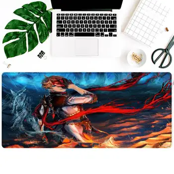 Podpora Genshin Tartaglia Childe Podložka pod Myš Notebook PC Počítač Mause Pad Stôl Mat Pre Veľké Gaming Mouse Mat Pre Overwatch/CS GO