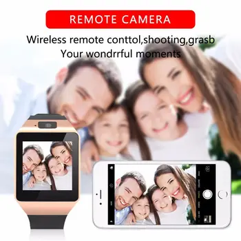 Prijatie Hovoru Smartwatch Podpora TF SIM DZ09 Smart Hodinky Srdcovej frekvencie Fitness Tracker Diaľkové Ovládanie Fotoaparátu Pre IOS a Android 0