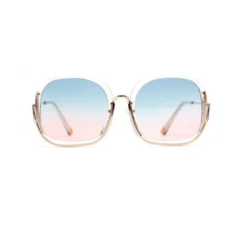 Pol-frame okuliare ženy farebné módne tichom objektív námestie slnečné okuliare čisté červené okuliare uv400