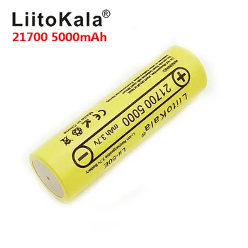 LiitoKala 21700 4800 5000mA Li-ion Batéria, 3,7 V Discharger 35A batérie Vysokej vybíjania batérie E-nástroje batérie