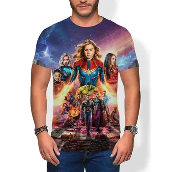 3D Tlač Avengers Muži T-košele s Krátkym Rukávom Letné Módy Chlapec Dievča Deti T-Shirts Streetwear Super Hrdina Deti Topy