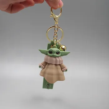 Star Wars Dieťa Yoda Anime Obrázok Keychain Yoda Model Hračky, Kreslené Yoda Keyring Taška Prívesok pre Dieťa Dievčatá, Ženy Darček k Narodeninám Hot 2