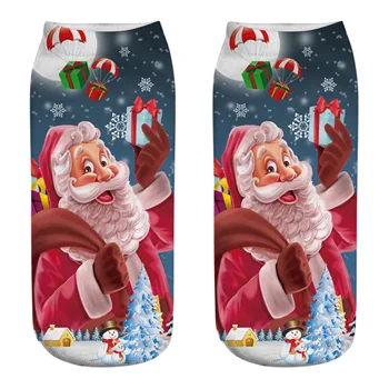 ženy ponožky nový príchod 3D tlač ponožky Vianočné ponožky happy zábavné Výbuchu lode bavlnené ponožky