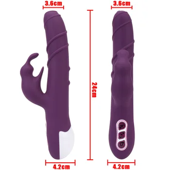 Rotujúce Rabbit Vibrátor Prútik Dual Motorových G-Spot Vibrátor, Dildo Vaginálne Klitorálny Stimulátor Žena Masturbator Sexuálne Hračky pre Ženy