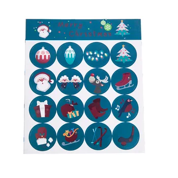 160pcs Vianočné Samolepky Modrá Vianočné Sviatky Nálepky Kruhové Etikety na Vianočné Pohľadnice,Tesnenia, Gifting, Darčekové Dekorácie