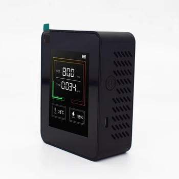 Koncentrácia CO2 Meter Oxid Uhličitý CO2 Detektor Kvality Ovzdušia Monitor TVOC Teplota Vlhkosť Tester s Vysokou Presnosťou