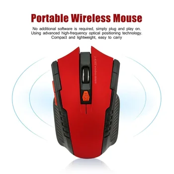 2,4 GHz Bezdrôtová Optická Myš Hráč Nové Hry Bezdrôtových Myší s USB Prijímač Mause pre PC a Herné Notebooky 0
