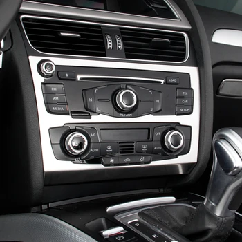 Auto Styling Konzoly Vpredu, klimatizácia, Zásuvky Dekoratívne Rám, Kryt Nálepka Pre Audi A4 B8 2010-16 A5 Interiéru CD Panel Výbava