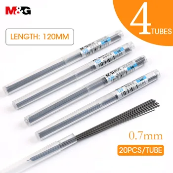 M&G 80pcs Tuhy HB 0,5 mm a 0,7 mm Grafit Viesť Mechanické Ceruzky Náplň Plastové Automaticky nahradiť Ceruzka Viesť